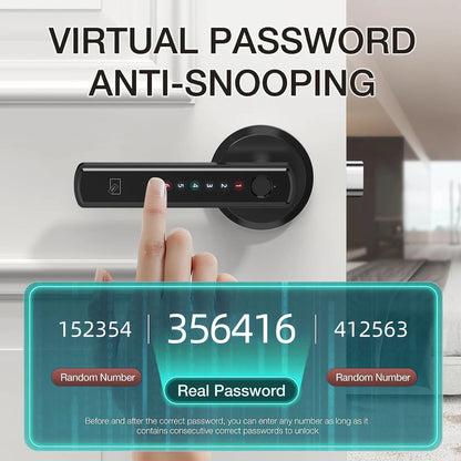 Viladepot Smart Lock Fingerprint Door Lock App Control Passcode Unlock Electronic Touchscreen Keypad